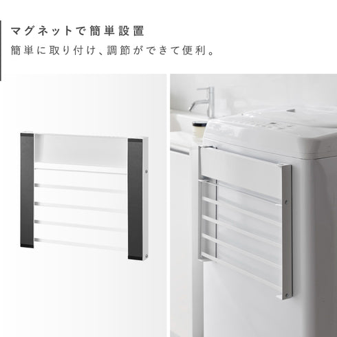 洗濯機横マグネット折り畳み棚2段 タワー.|s3